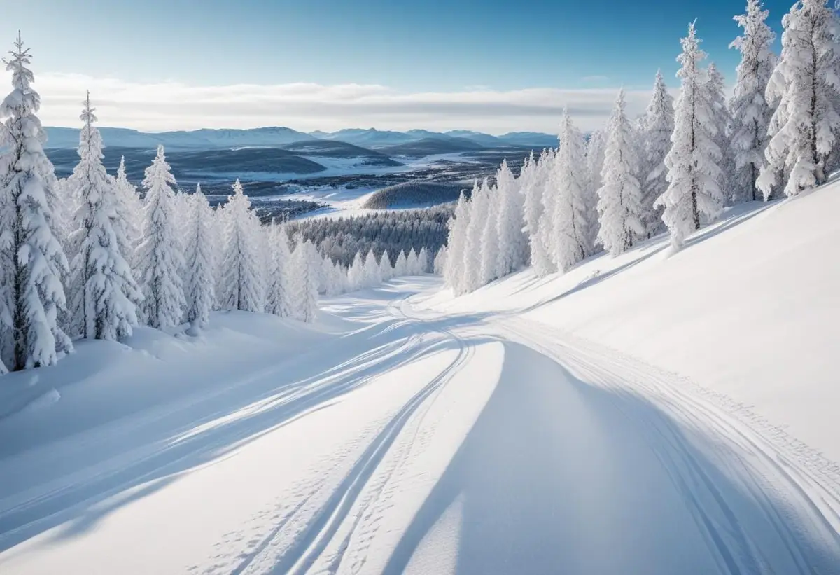 Branäs snödjup - Vinterparadis för skidälskare! illustration