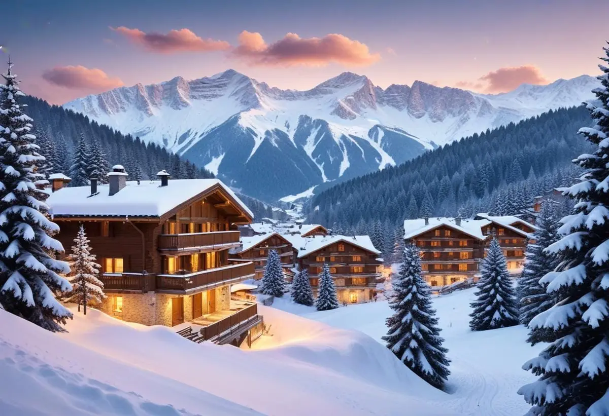 Courchevel – en skidort för alla äventyrslystna! illustration