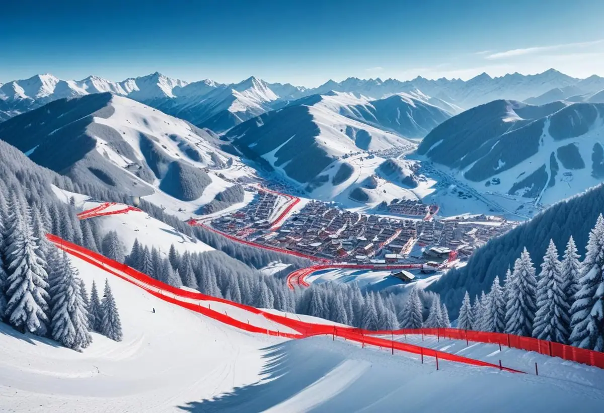 Upptäck Saalbach pistkarta och hitta din nästa skidbacke! illustration