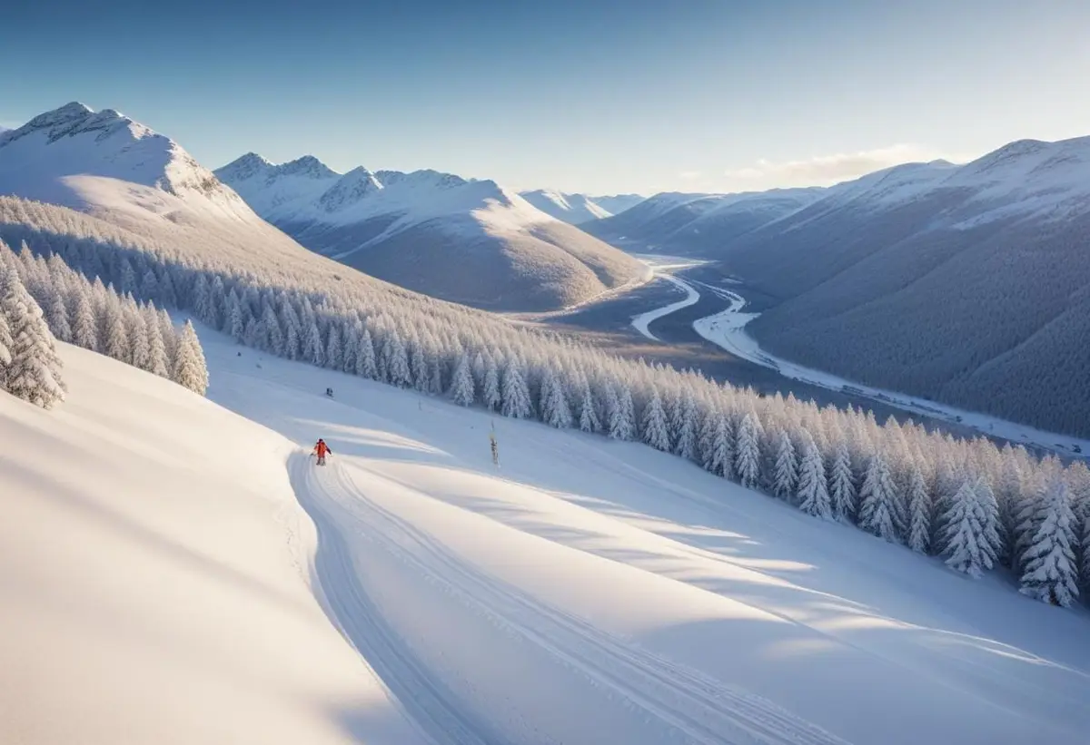 Snödjupet i Bydalen – en vinterdröm för skidåkare! illustration