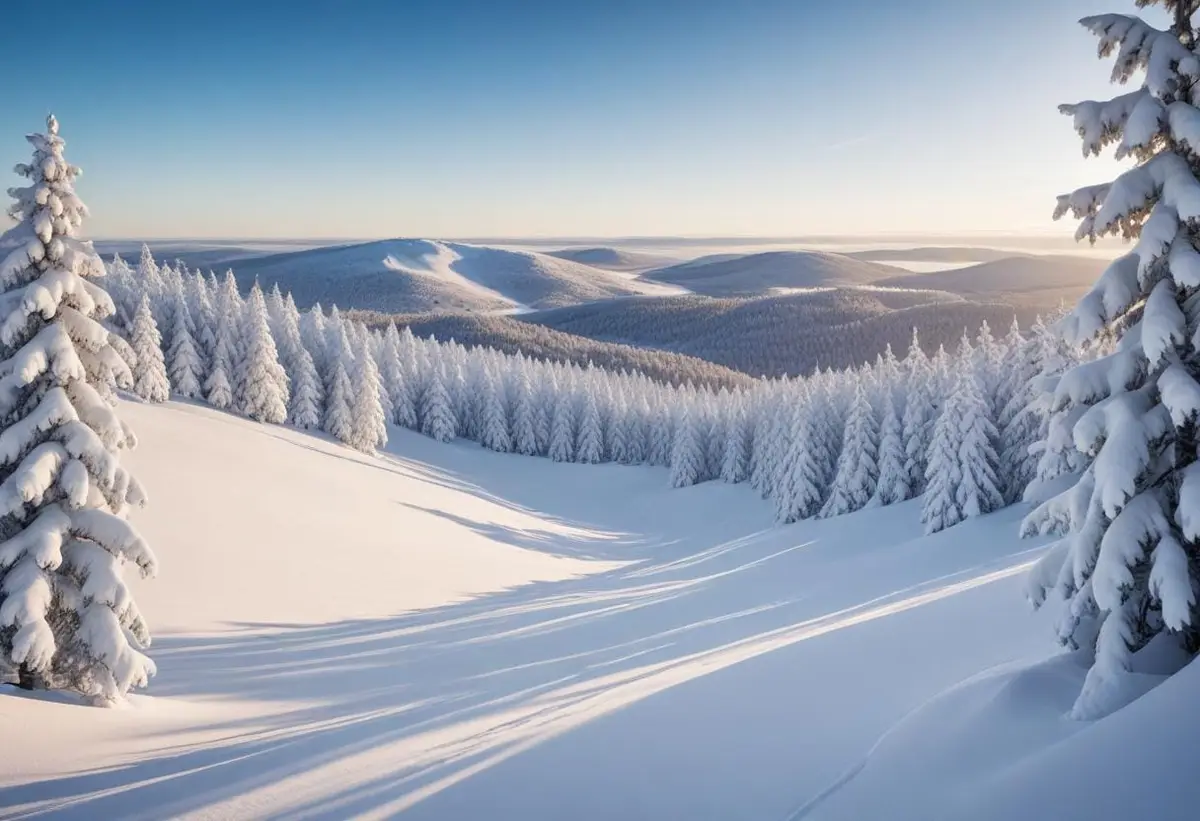 Snödjupet i Järvsö – en vinterdröm för skidåkare! illustration