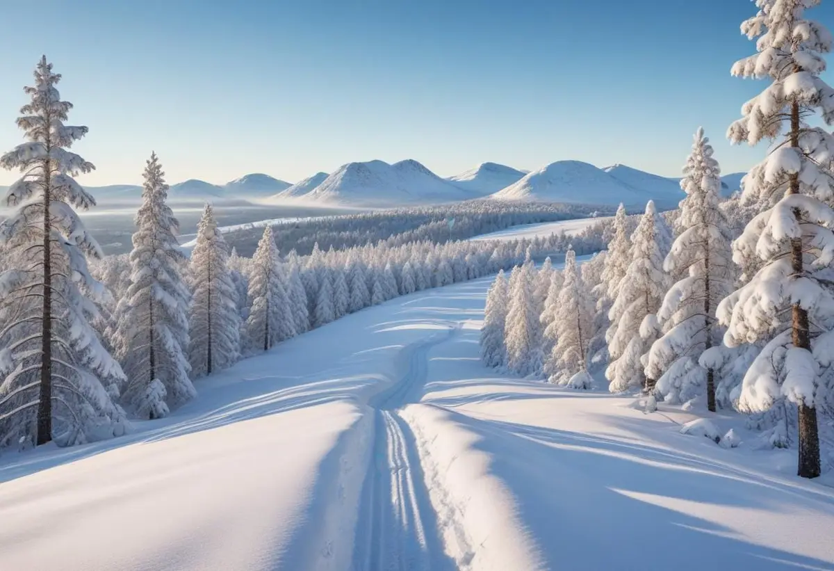 Häftigt snödjup i Storhogna – perfekt för skidåkning! illustration